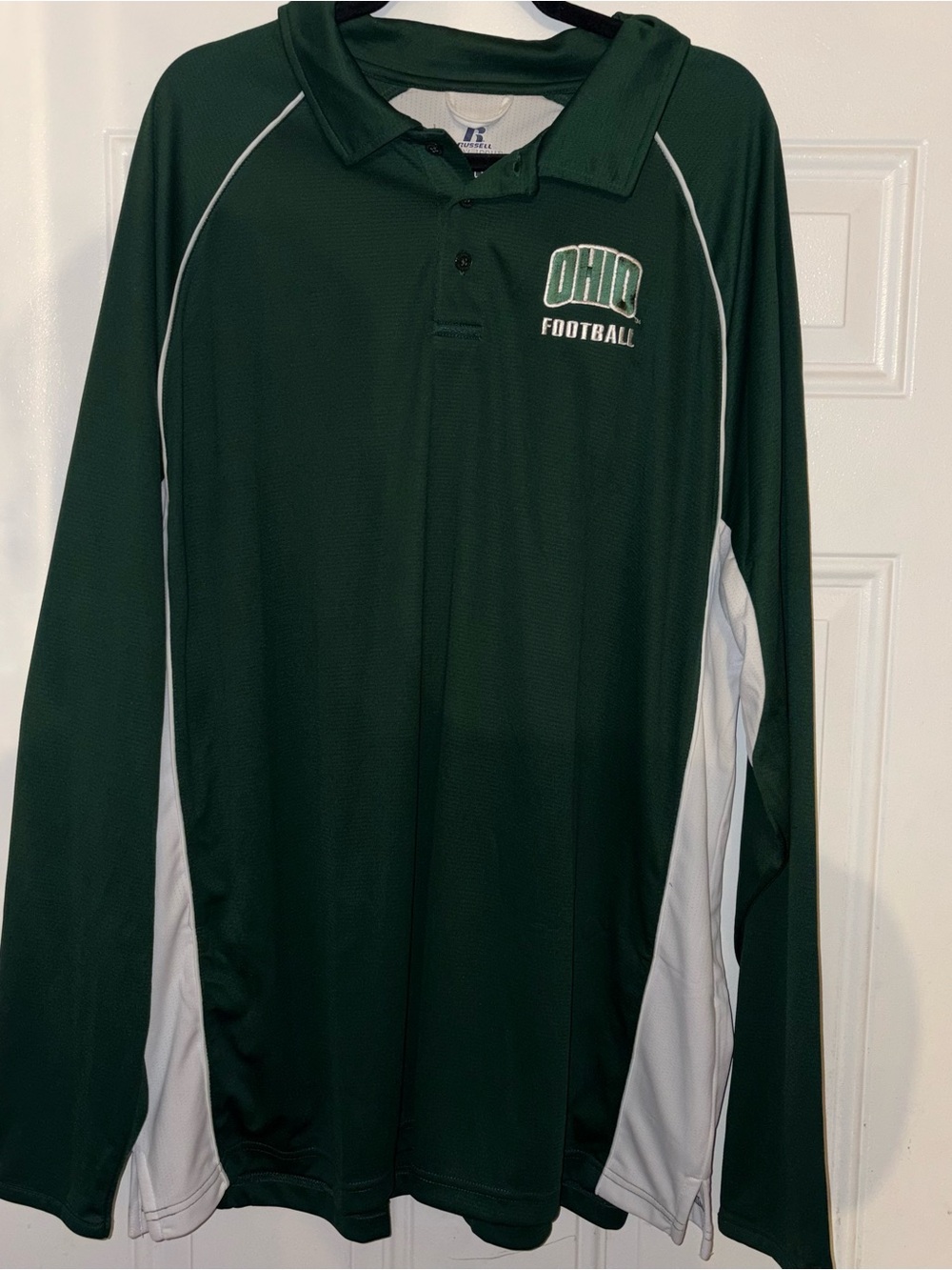 Russell Athletic Ohio Football Long-Sleeve Polo